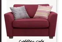  ??  ?? Cuddler Sofa Designed to fit two, this is the perfect seat for snuggling up together