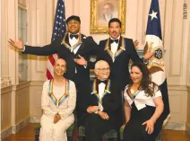  ??  ?? THE Kennedy Center on Sunday celebrated (clockwise from back left) rapper LL Cool J, singers Lionel Richie and Gloria Estefan, television producer Norman Lear, and dancer Carmen de Lavallade with honors for the arts.