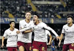  ?? // AFP ?? La Roma celebra el gol de Volpato que suponía la remontada