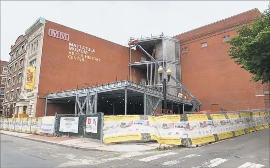  ?? Mattatuck Museum / Contribute­d photo ?? The West Main Street Waterbury site where the Mattatuck Museum is under constructi­on until November. The museum will return in spring 2021, says its director.