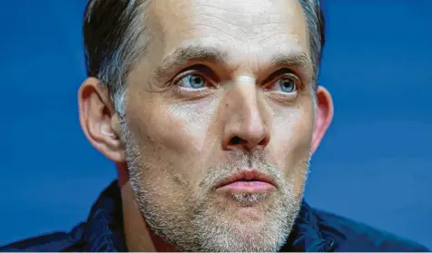  ?? Foto: Sven Hoppe, dpa ?? Thomas Tuchel weiß, dass nicht alle mit sämtlichen Gedanken beim Frankfurt-Spiel sind.