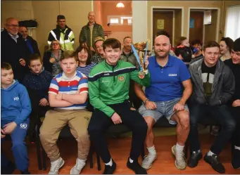  ??  ?? Special Welcome home for Sligo City Boxing Club’s Patrick Myers at the Abbeyquart­er Community Centre.