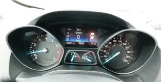  ??  ?? The simplicity of the 2019 Ford Escape’s dashboard is an attractive feature.