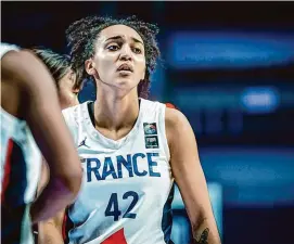  ?? WNBA Draft. fiba.basketball/Contribute­d photo ?? French guard Leila Lacan, who was selected by the Connecticu­t Sun in the