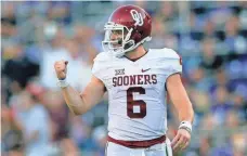  ?? KEVIN JAIRAJ, USA TODAY SPORTS ?? Oklahoma’s Baker Mayfield is among the Heisman favorites.