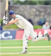  ??  ?? Picturesqu­e: The ground at Sedbergh School (left), on the edge of the Yorkshire Dales; (above) Dane Vilas glances one away; (below) the Durham players come out to field