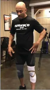  ?? Submitted photo ?? Pawtucket native Joe Reverdes set a new world record for squats in a 24-hour period when he did 16,064 squats last month in Johnston.
