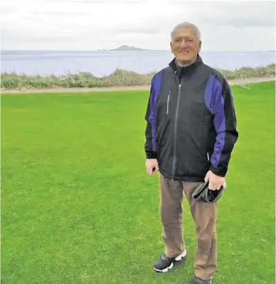  ??  ?? Home comfort: Billy Dixon out on the course at Sutton