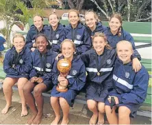  ??  ?? WINNING SIDE: The Collegiate U14 team that won the Jason Murray tournament in East London at the weekend is, from left, back, Megan Foster, Lacey Cawood, Paige West, Kerry Broadbent and Rebecca Fincham; and, front, Twane Slabbert, Iman Akomolafe, Simone Venter, Holly van Heerden and Lily Sharp