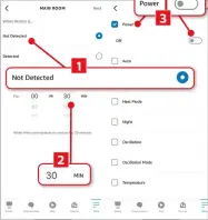  ?? ?? David tells Alexa to turn his fan off if his camera doesn’t detect motion for 30 minutes