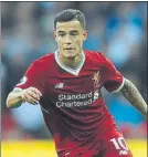  ??  ?? Coutinho, delantero del Liverpool FOTO: GETTY