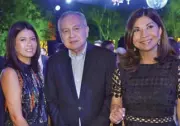  ??  ?? Lara Villafuert­e, Ambassador Babe Romualdez and Joanne Ramirez