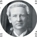  ??  ?? Justice Henry Ostler presided over the murder trial.