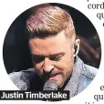  ??  ?? Justin Timberlake