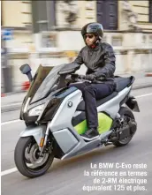  ??  ?? Le BMW C-evo reste la référence en termes de 2-RM électrique équivalent 125 et plus.