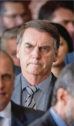  ??  ?? BOLSONARO. En principio su planteo de destituir a un juez no prosperarí­a.