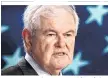  ??  ?? Trump-Verehrer Newt Gingrich: „Der ernsteste Fehler bisher“