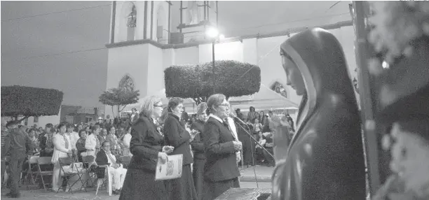  ?? DANIEL AYALA ?? &gt;Cientos de devotos asistirán a los festejos en el Santuario de Guadalupe.
