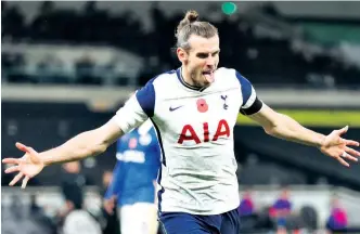  ??  ?? Viva Gareth Bale! The Welsh wonder is back at Spurs, but is the title? Sun, Sky Main Event, 4pm