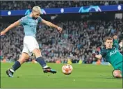  ?? Shaun Botterill Getty Images ?? SERGIO AGUERO of Manchester City is tied for the English Premier League scoring lead with 19 goals.