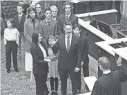  ?? CARMEN FORMAN/OKLAHOMA VOICE ?? Surrounded by members of his family, newly elected Sen. Dusty Deevers, R-Elgin, takes his oath of office.