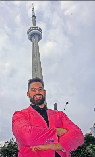  ?? JOHN KRYK ?? NFL offensive lineman Laurent Duvernay-Tardif says he worked an extra Saturday shift at a Quebec hospital so he could visit Toronto on Monday and give a speech in support of his charitable foundation.