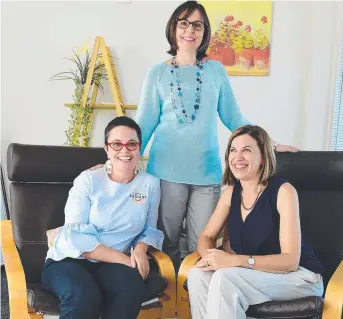  ?? NEW VENTURE: ( From left) The Wellness Centre’s Carla Hutchinson- Reade, Louise Dennison and Kathryn Wiseman have a new premises in Ingham Rd. Picture: SCOTT RADFORD- CHISHOLM ??