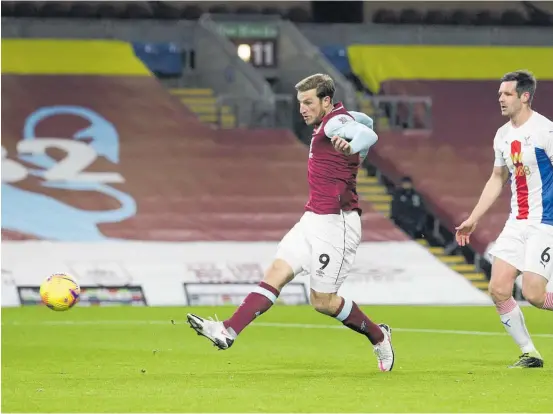  ?? Photo / AP ?? Kiwi Chris Wood’s eighth-minute strike proved the game winner for Burnley against Crystal Palace.