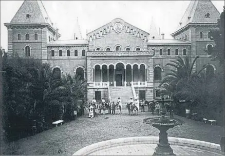  ?? PARC SAMÀ / ARCHIVO FAMILIAR ?? La residencia y el Parc Samà vivieron una época de gran esplendor hasta que estalló la Guerra Civil