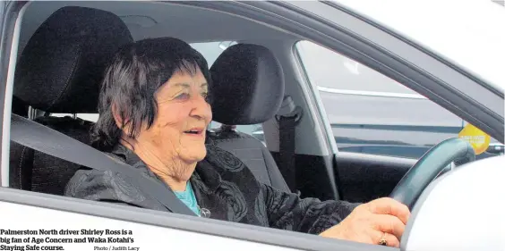  ?? Photo / Judith Lacy ?? Palmerston North driver Shirley Ross is a big fan of Age Concern and Waka Kotahi’s Staying Safe course.