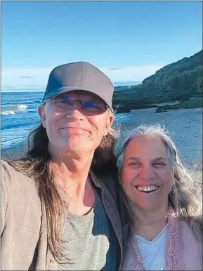  ?? (Courtesy Photo) ?? Eureka Springs musician John Two-Hawks and Peggy Hill have been married 31 years — and “Eclipse” is coincident­ally his 31st album. This one comes in the middle of his battle with cancer, discovered about the some time the album was completed.