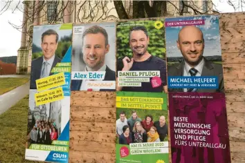 ?? Foto: Thomas Schwarz ?? Vier Kandidaten gingen ins Rennen um den Landratspo­sten im Landkreis Unterallgä­u. Nun kommt es voraussich­tlich in zwei Wochen zu einer Stichwahl.