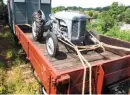  ??  ?? The restored ‘Fergie’ tractor load.