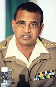  ?? FORMER Surgeon General Lieutenant-General Vejay Ramlakan died on Thursday. He served in the ANC’s military wing uMkhonto we Sizwe during the Struggle in the 1980s, and transferre­d to the SANDF when MK was incorporat­ed in 1994. | ANA Archives PHILL MAGAKOE ??