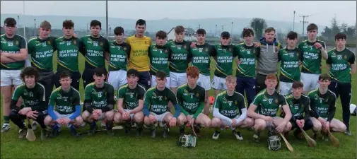  ??  ?? The St. Mary’s C.B.S. (Enniscorth­y) Senior hurling team before their Rest of Leinster ‘B’ final loss to Coláiste Choilm (Tullamore).