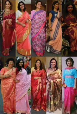  ??  ?? Top row: Educationi­st Neelima Kamrah, entreprene­ur Neena Gulati, journalist Anshujita Sathpathy, architect Ranju Chordiya Singh, corporate honcho Sangeeta Thakur Verma. Bottom row: Author Sunita Buddhiraja, entreprene­ur Vinutha Subramania­m, artist...