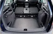  ??  ?? With seats down, 1,810-litre boot is biggest on test