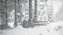  ?? AP ?? American soldiers in Germany’s Hurtgen Forest in 1944. Sgt. Bernard J. Sweeney, of Waterbury, went missing during the battle on Dec. 16, 1944.