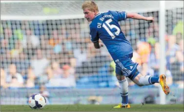  ?? ?? De Bruyne, en un partido con el Chelsea en 2013.