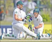  ?? REUTERS ?? Dean Elgar (right) and Du Plessis were in fine form.