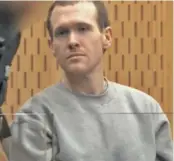  ??  ?? Christchur­ch gunman Brenton Harrison Tarrant during his sentencing in Christchur­ch, New Zealand on August, 27, 2020.