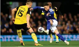  ?? ?? Ipswich’s Conor Chaplin (right) and Watford’s Mattie Pollock battle for possession during their goalless draw. Photograph: Stephen Pond/Getty Images