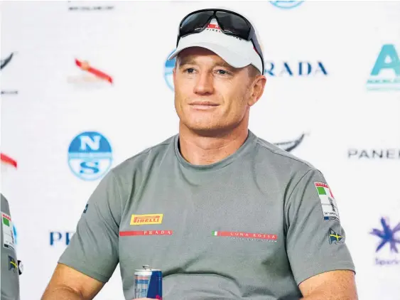  ?? Photo / Photosport ?? Luna Rossa co-helmsman Jimmy Spithill was relatively understate­d in his celebratio­ns after the 7-1 demolition of Team UK.