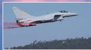  ?? Photo: Cui Meng/GT ?? China’s J-10B fighter jet performs at the Airshow China 2018 in Zhuhai, South China’s Guangdong Province on Tuesday.