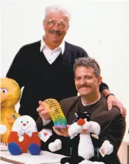  ?? Jeffrey Luhn ?? Emanuel Luhn, left, retired from the toy business in 1989 and handed off the store chain to son Mark.