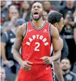  ?? FE ?? Kawhi Leonard anotó ayer 41 puntos en la victoria de Toronto.