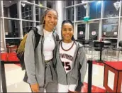  ?? Luca Evans Los Angeles Times ?? KENNEDY SMITH, left, and Aliyahna Morris have helped Etiwanda High to a 26-2 record this season.