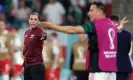  ?? Photograph: Carl Recine/Reuters ?? Stéphanie Frappart on fourth-official duty during the Mexico v Poland group match.