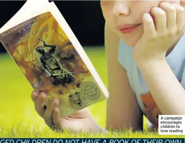  ??  ?? Caption ghghgh gh ghgh gh ghgh A campaign encourages children to love reading