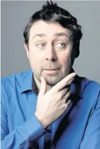  ??  ?? Comic Sean Hughes – a man of many talents, well-known for his appearance­s at the Southport Comedy Festival